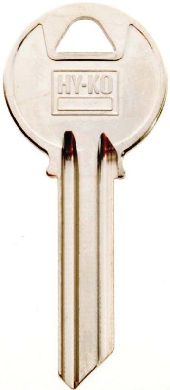 Hy-Ko 11010Y2 Key Blank, Brass, Nickel, For: Yale Cabinet, House Locks and Padlocks, Y2 Key Number, Pack of 10