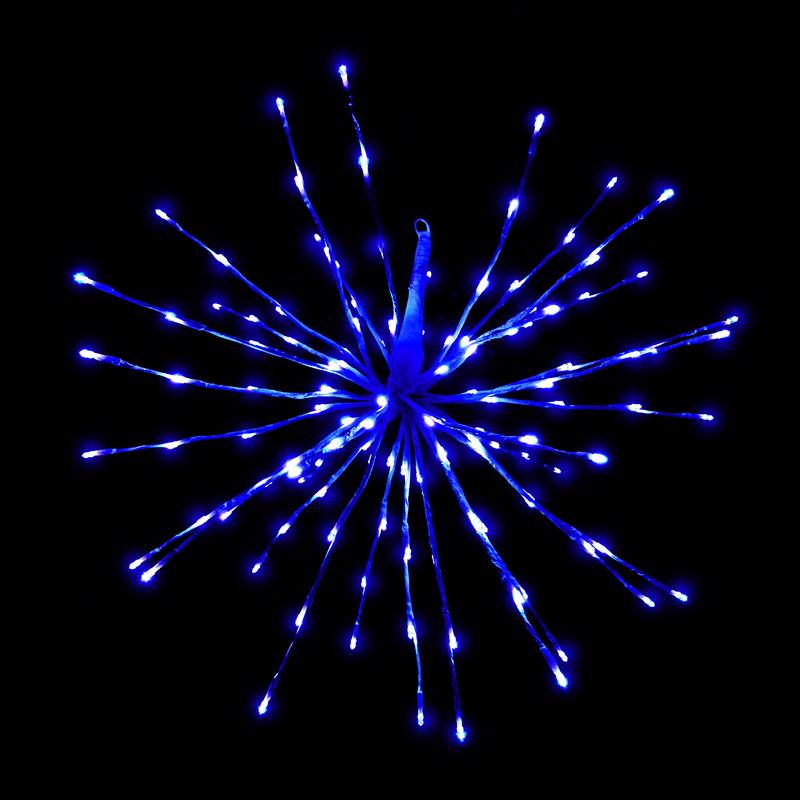 Celebrations Platinum LED Blue Radiant Blast 24 in. Hanging Decor