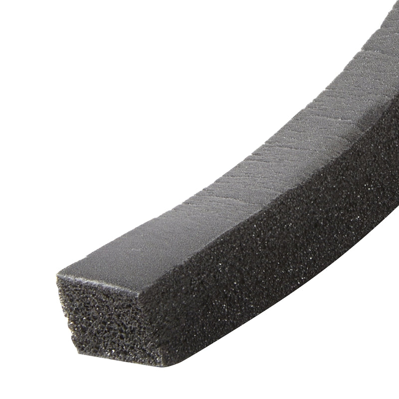Frost King R930H Weatherseal Tape, 1/2 in W, 10 ft L, 9/16 in Thick, Rubber Foam, Black
