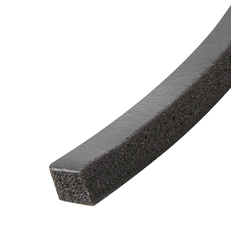 Frost King R738H Weatherseal Tape, 3/8 in W, 10 ft L, 7/16 in Thick, Rubber Foam, Black