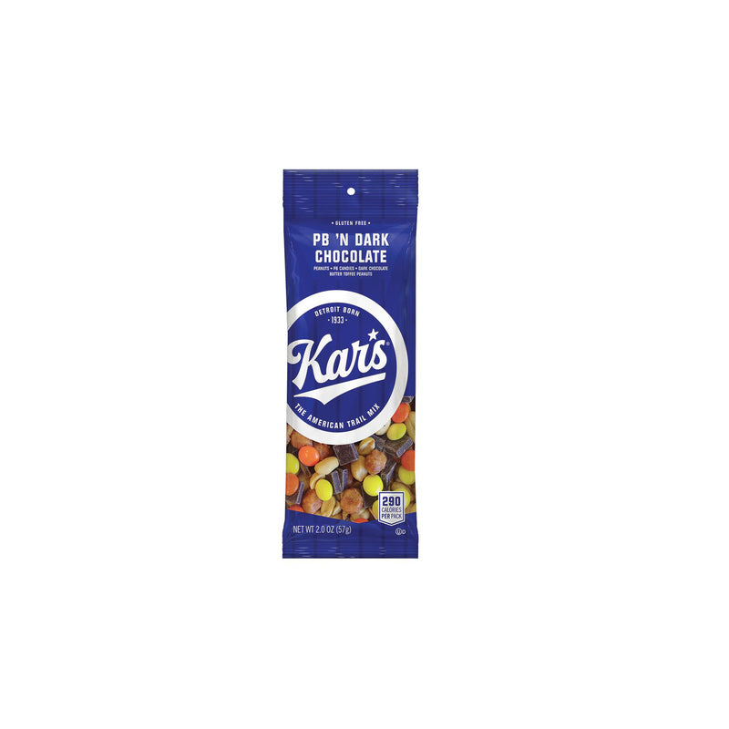 Kar's Peanut Butter 'N Dark Chocolate Trail Mix 2 oz Bagged, Pack of 12