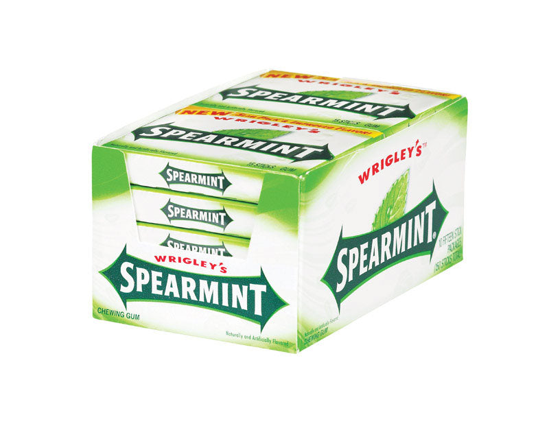 Wrigley's Spearmint Chewing Gum 1 pk, Pack of 10