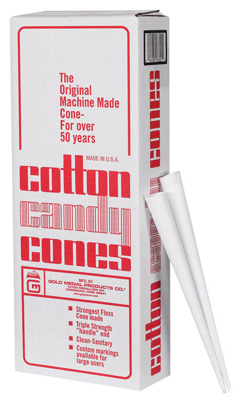 Gold Medal 12 in. H Paper Cotton Candy Cone Holders 1000 pk