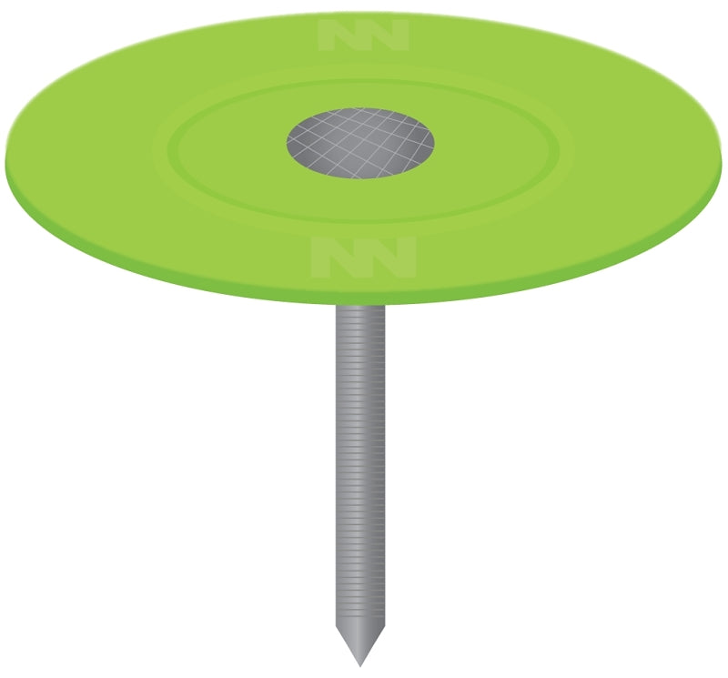 Stinger 135071 Cap Nail, 1-1/4 in L, Flat Head, 12 ga, Plastic/Steel, 2500/PAIL