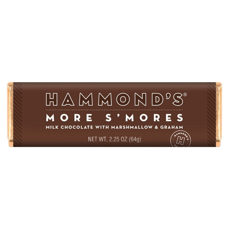 Hammond's Candies More Smores Milk Chocolate Candy Bar 2.25 oz, Pack of 12