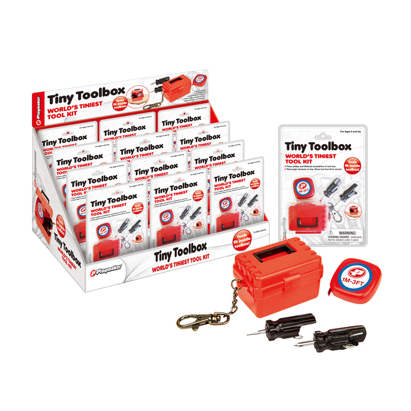 Playmaker Toys Tiny Toolbox Toy 1 pc, Pack of 12
