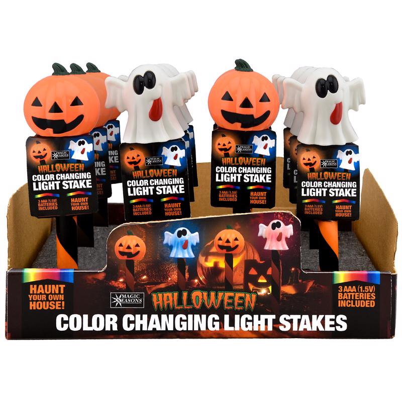 Magic Seasons Color Changing 12 in. Light Stake Pathway Decor, Pack of 12