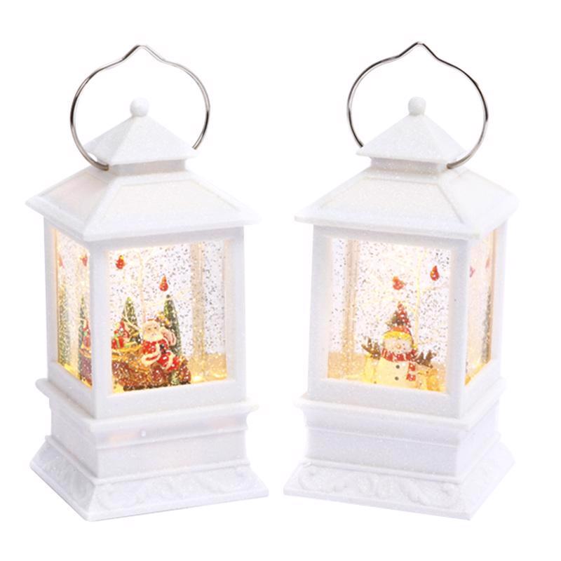 Gerson White Spinning Water Globe Lantern 8.5 in., Pack of 6
