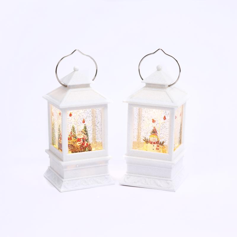 Gerson White Spinning Water Globe Lantern 8.5 in., Pack of 6