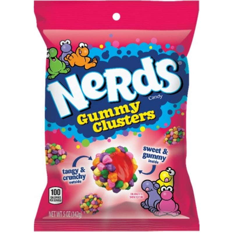 Nerds Gummy Clusters Fruity Candy 5 oz, Pack of 12