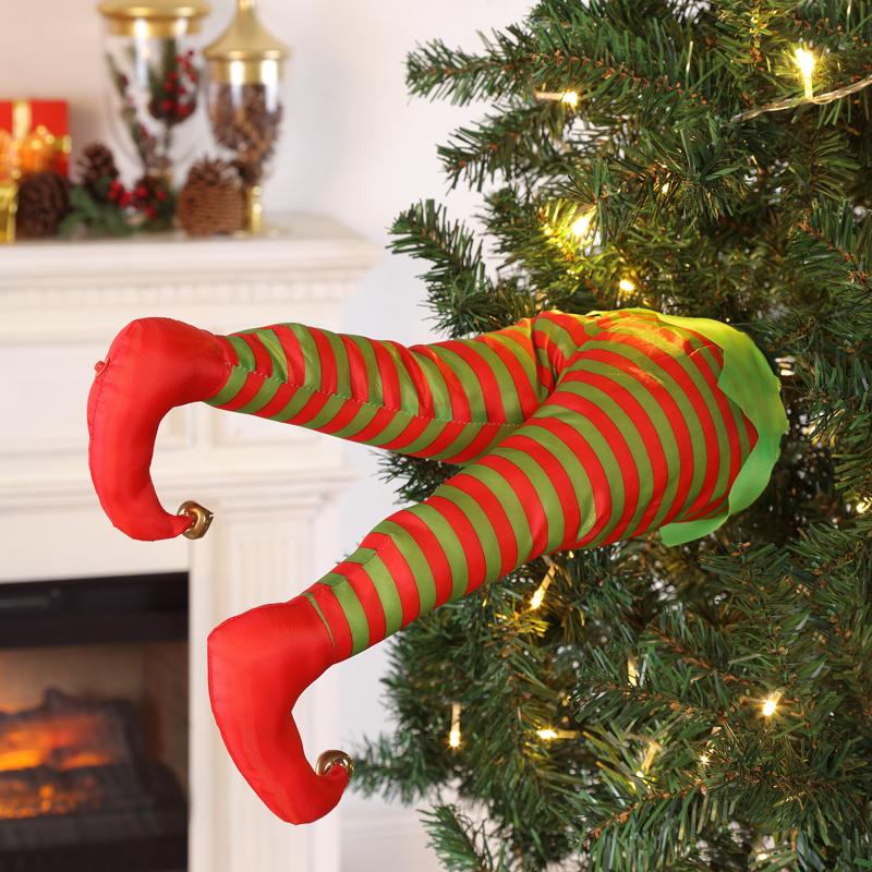 Mr. Christmas Green/Red Elf Kicker Animated Decor 16 in., Pack of 4