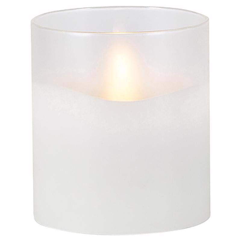 Everlasting Glow White No Scent Scent Flameless Hand Poured Candle, Pack of 6