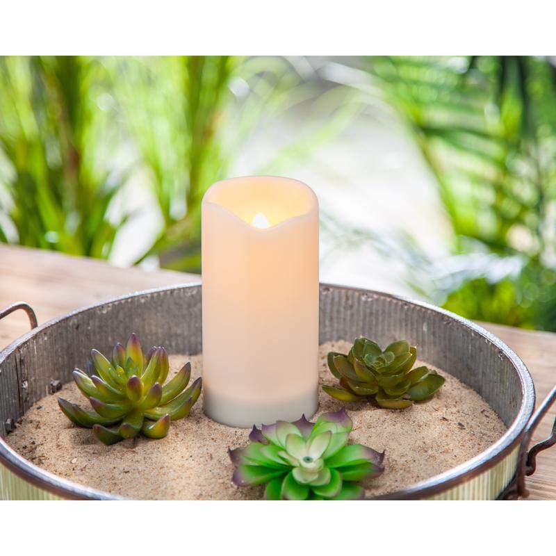 Everlasting Glow Candle Table Decor Plastic 1 pk 3 in., Pack of 4