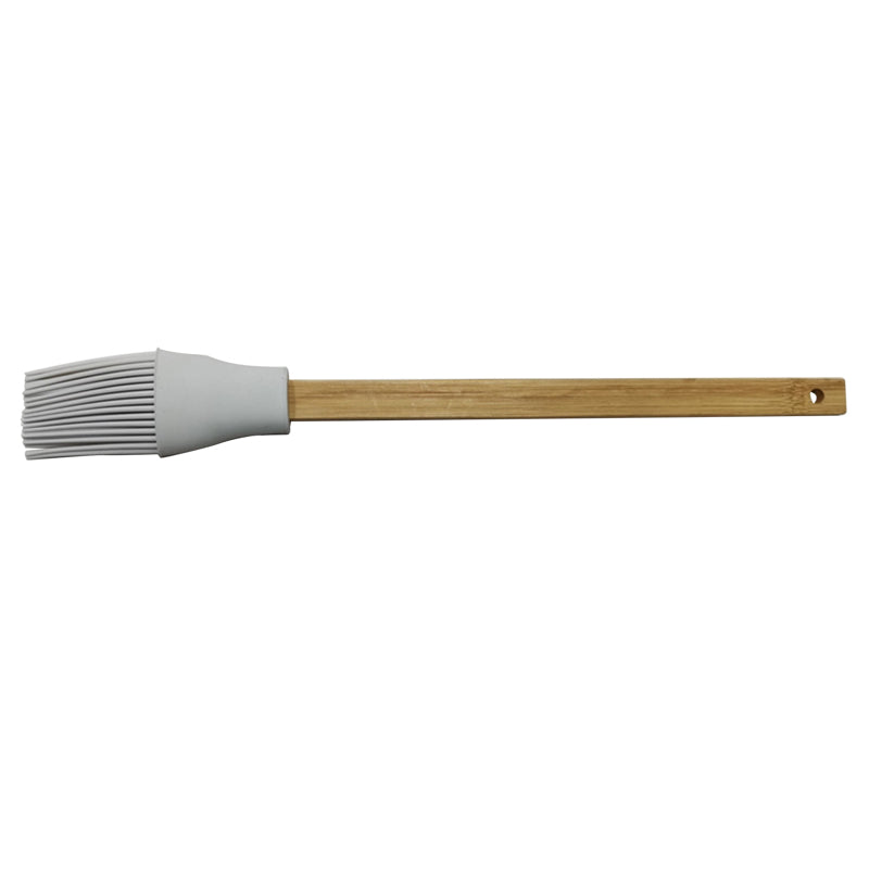 Home Plus Gray Bamboo/Silicone Basting Brush, Pack of 24