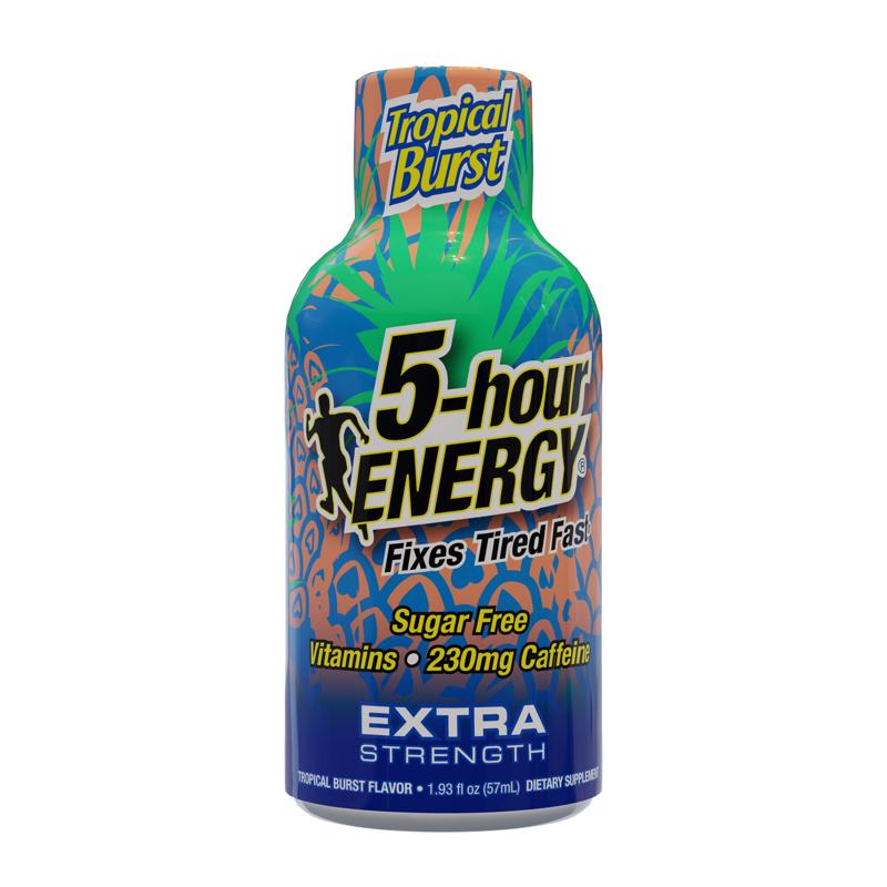 5-hour Energy Tropical Sugar Free Tropical Energy Shot 1.93 oz, Pack of 12
