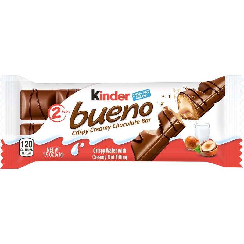 Ferrero Kinder bueno Chocolate Bar 1.5 oz, Pack of 20
