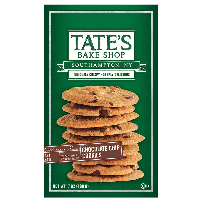 Tate's Bake Shop Chocolate Chip Cookies 7 oz Bagged, Pack of 6