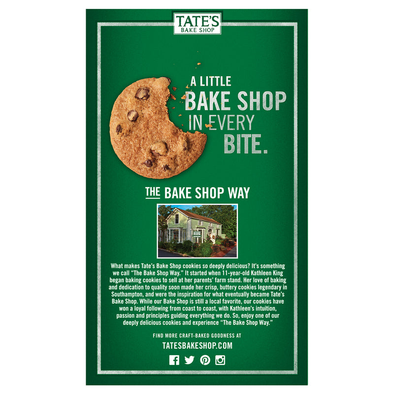 Tate's Bake Shop Chocolate Chip Cookies 7 oz Bagged, Pack of 6