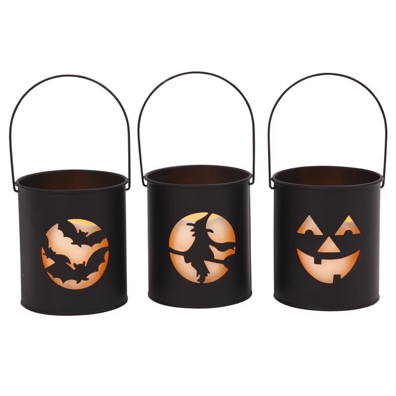 Gerson 4.25 in. Lighted Decoration Halloween Decor, Pack of 12