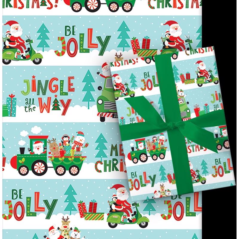 Paper Images Assorted Festive Gift Wrap, Pack of 48
