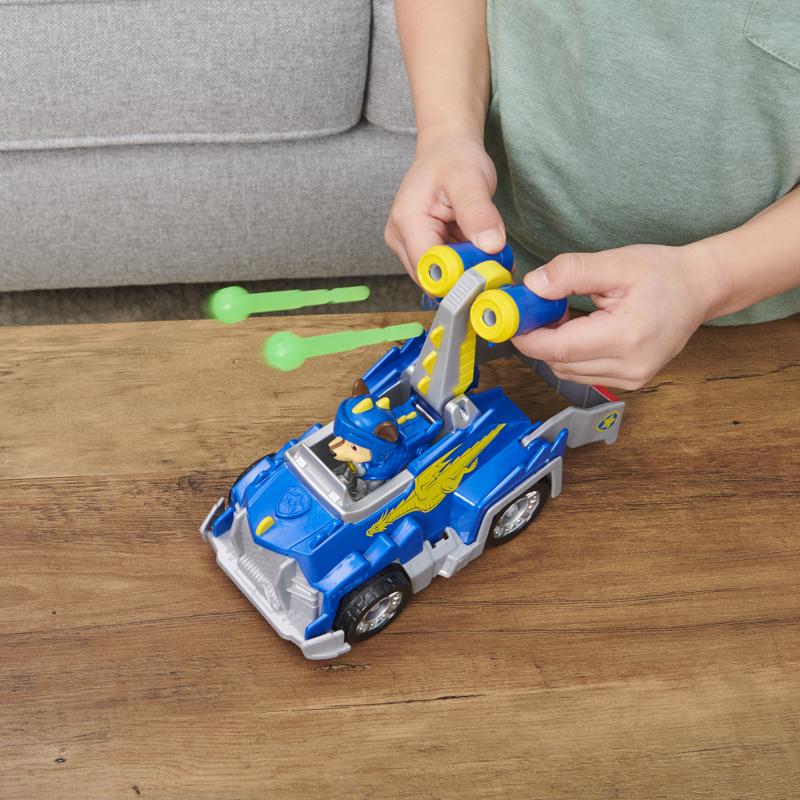 Spin Master Paw Patrol Chase Transforming Toy Car Multicolored 4 pc
