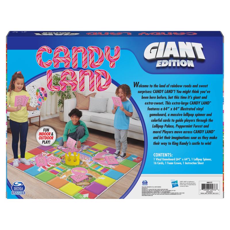 Spin Master Candy Land Giant Edition Board Game Multicolored