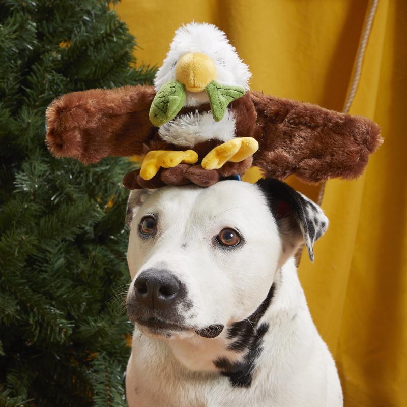Bark Multicolored Plush Majestic Marty Dog Toy 1 pk, Pack of 3