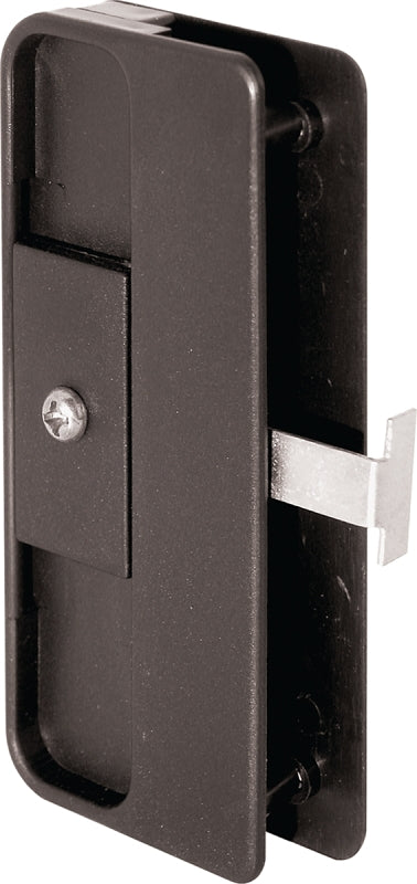Prime-Line A 150 Door Latch and Pull, Black, 2 in Pull W, Plastic/Steel