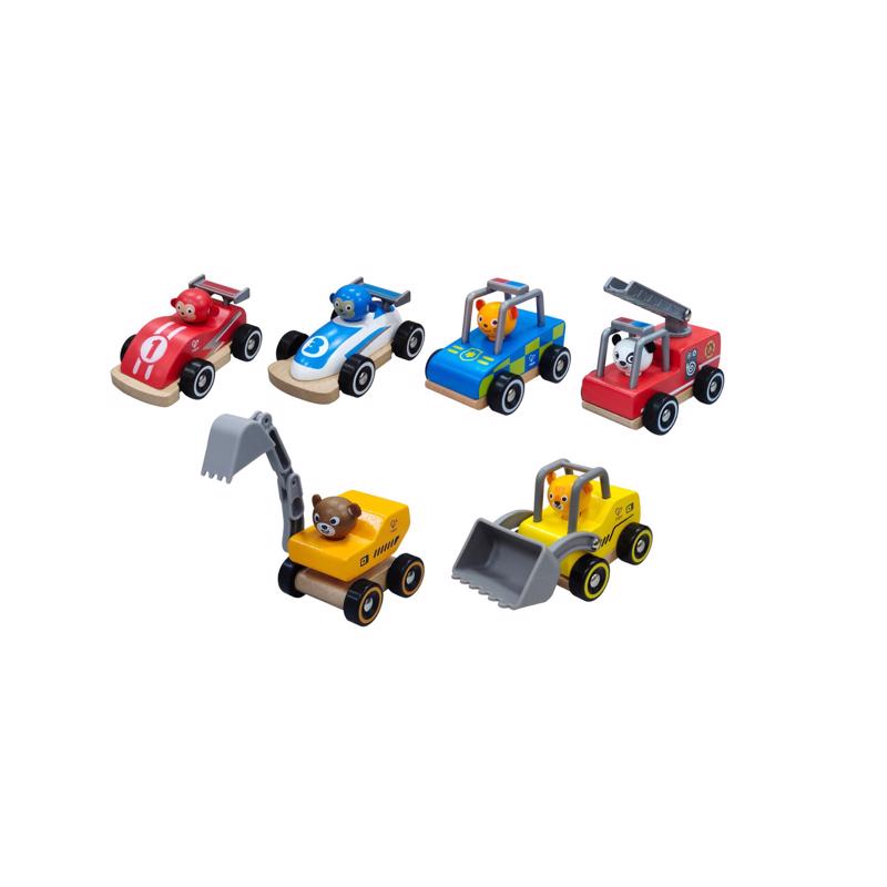Hape Wild Riders Vehicle Set Multicolored 6 pc, Pack of 12