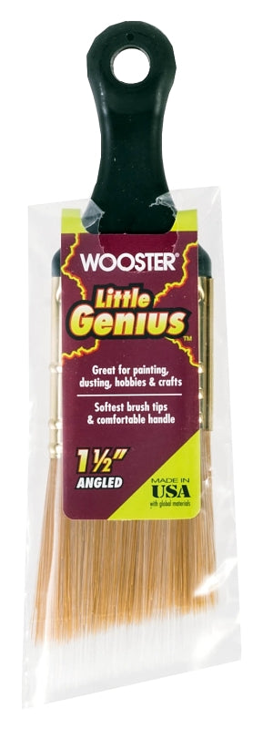 Wooster Craft & Hobby Q3222-1 1/2 Paint Brush, 1-1/2 in W, 2-3/16 in L Bristle, Synthetic Bristle