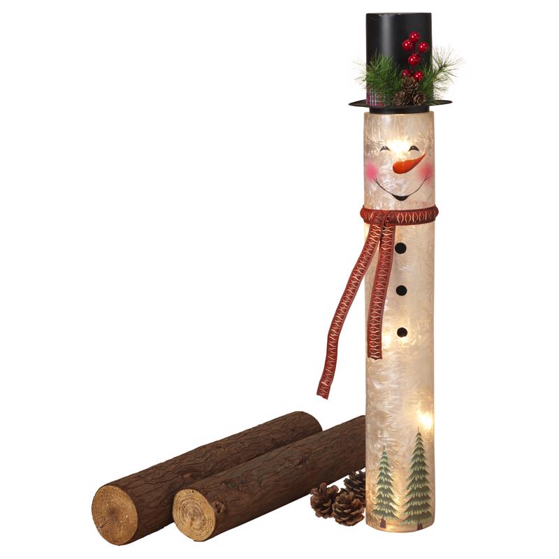 Gerson LED Multicolored Electric Lighted Frosted Figurine 28.5 in., Pack of 4