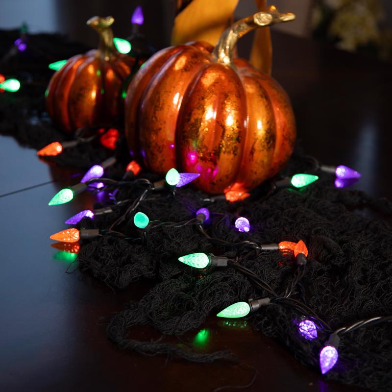 Celebrations Multicolored 100 ct LED C6 Halloween String Lights