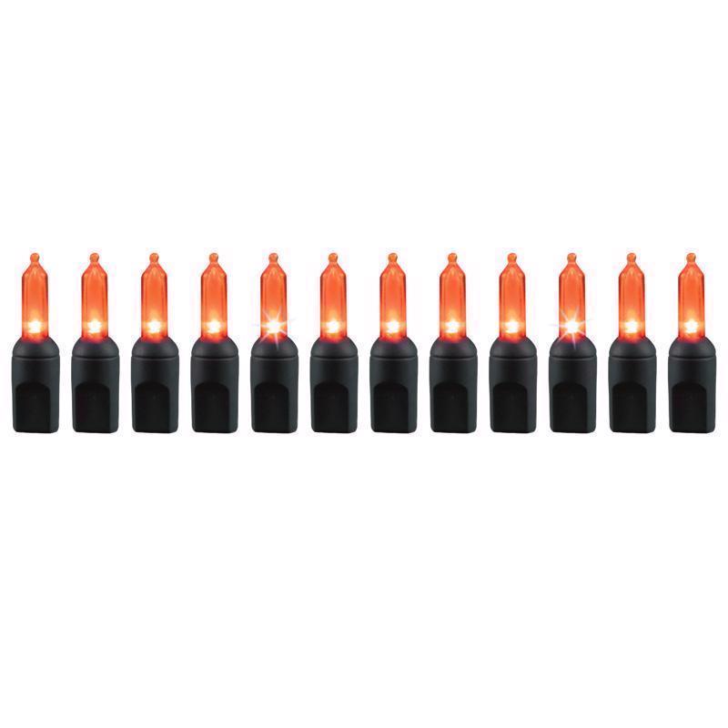 Celebrations Orange 100 ct LED Mini Halloween String Lights