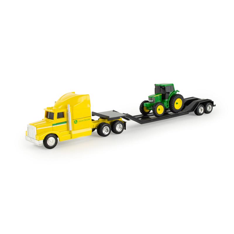 TOMY John Deere 1:64 Semi with Trailer and Tractor Toy Assorted 3 pc