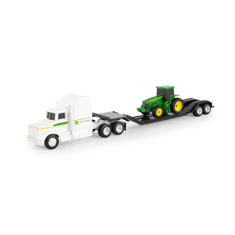 TOMY John Deere 1:64 Semi with Trailer and Tractor Toy Assorted 3 pc