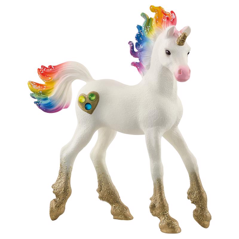 Schleich Bayala Rainbow Love Unicorn Foal White 1 pc, Pack of 3