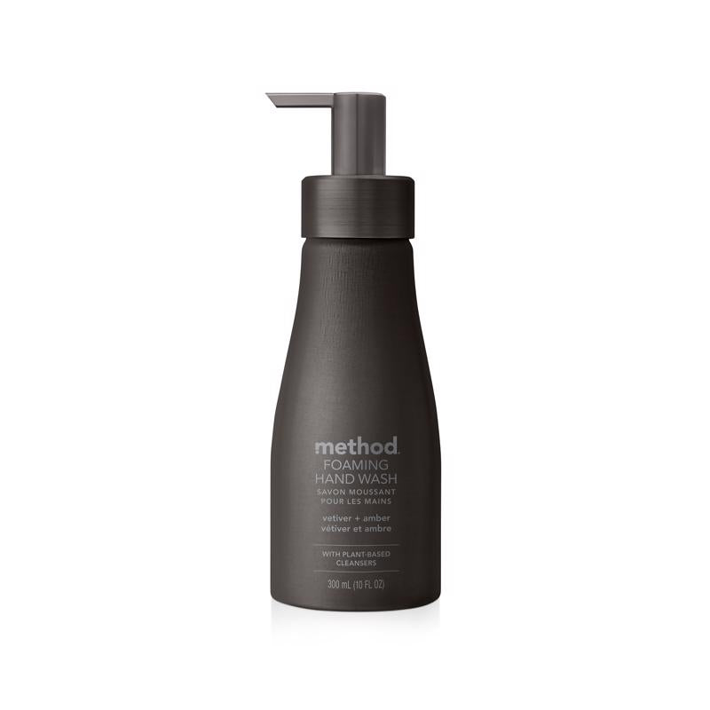 Method Vetiver & Amber Scent Foam Hand Soap 10 oz, Pack of 3