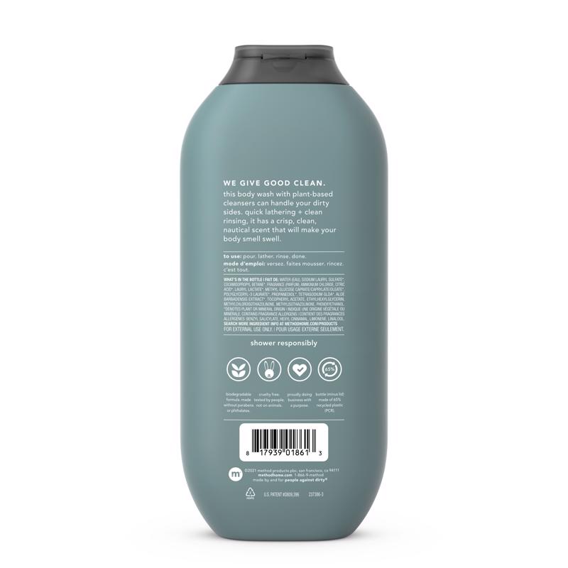 Method Sea & Surf Scent Body Wash 18 oz 1 pk, Pack of 6