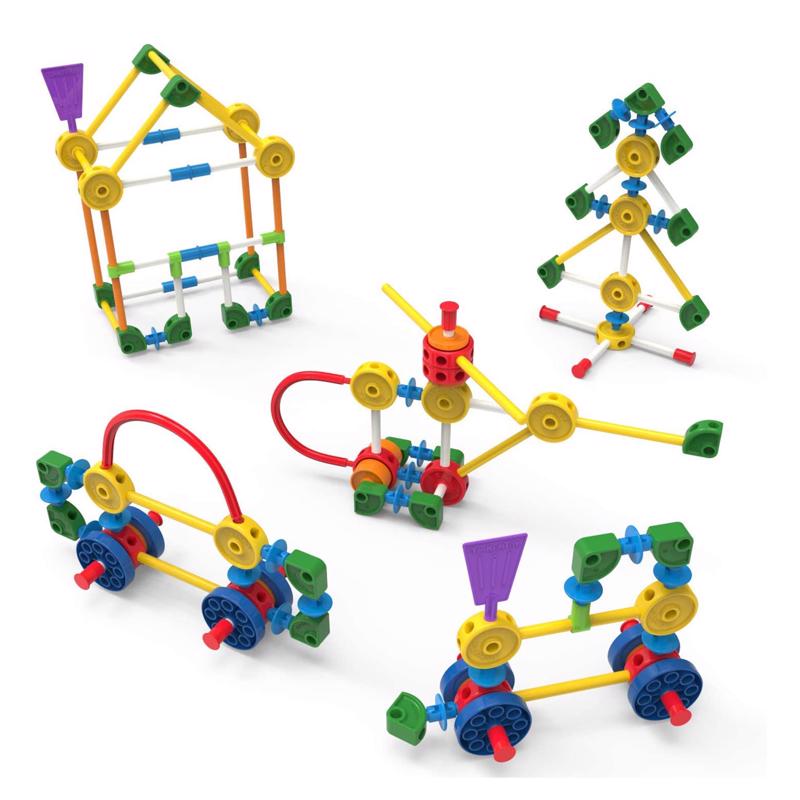 Tinkertoy Classic Building Tin Toy Multicolored 100 pc