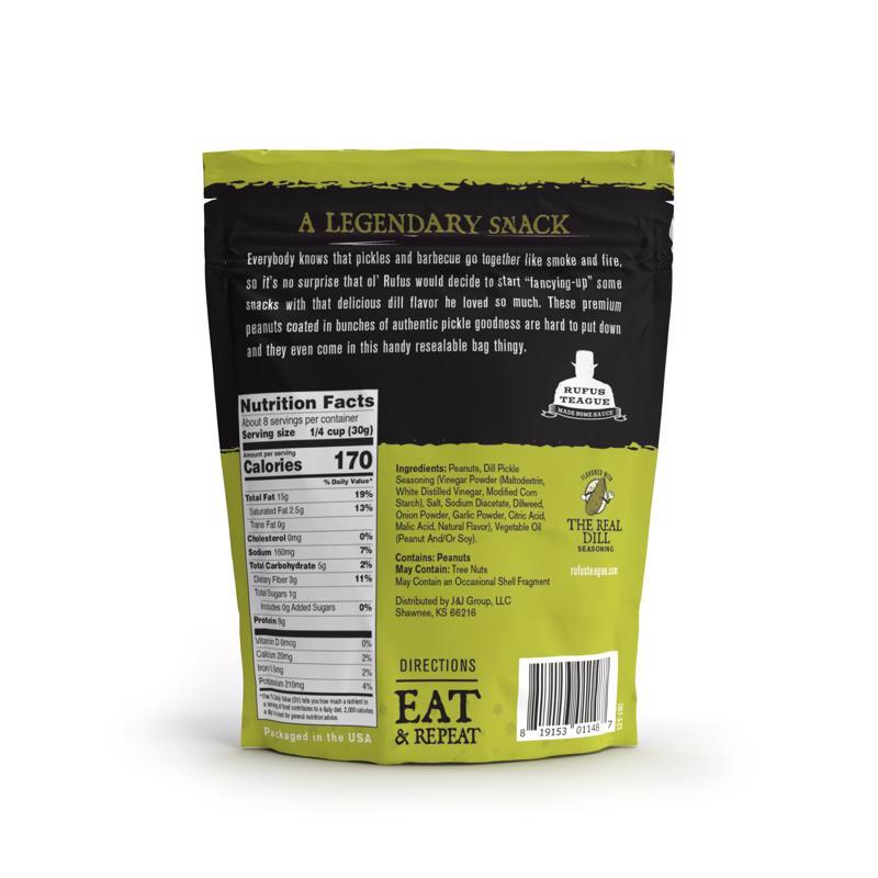 Rufus Teague Peanuts Dill Pickle Peanuts Peanuts 9 oz Bagged