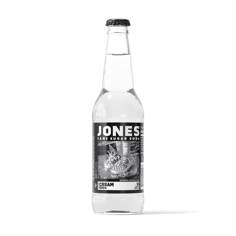 Jones Soda Cream Cane Sugar Soda 12 oz 1 pk, Pack of 24