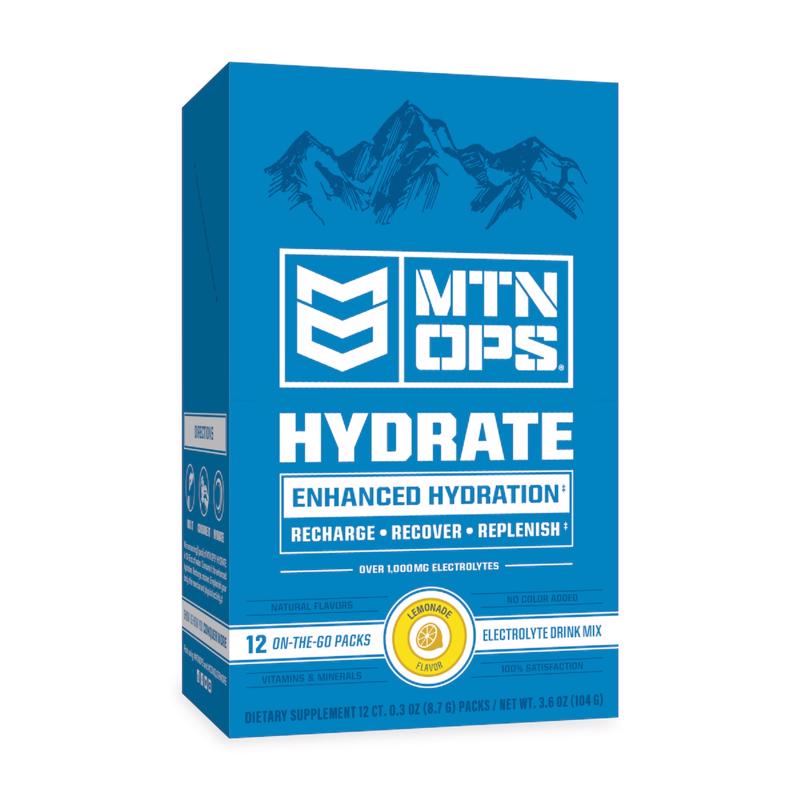 MTN OPS Lemonade Drink Mix 3.6 oz, Pack of 12