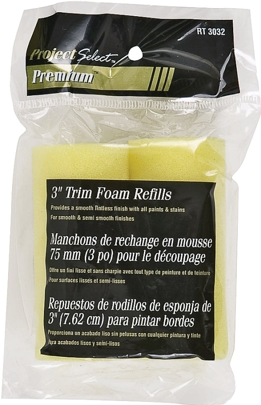 Linzer RT3032 Roller Cover, 3 in L, Foam Cover, 2PK, Pack of 12