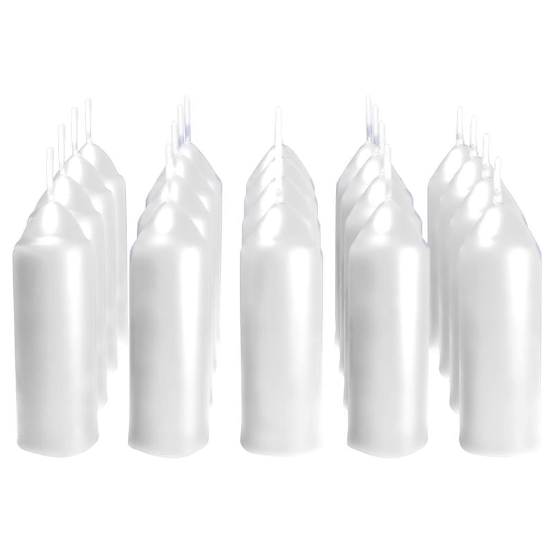 UCO White Unscented Scent Candle, Pack of 20
