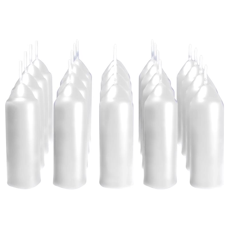 UCO White Unscented Scent Candle, Pack of 20
