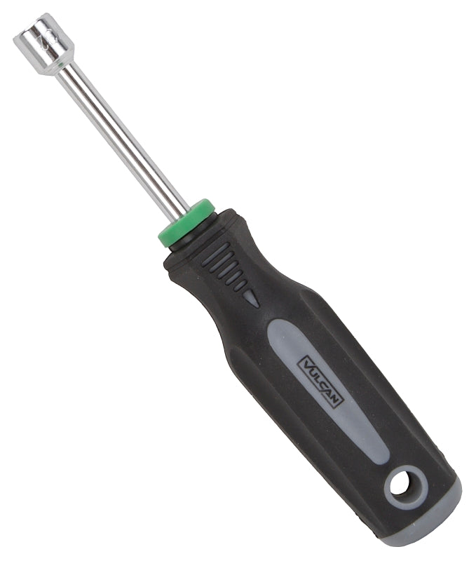 Vulcan MC-SD34 Nut Driver, 11/32 in Drive, 7 in OAL, Cushion Grip Handle, Gray/Black Handle, 3 in L Shank