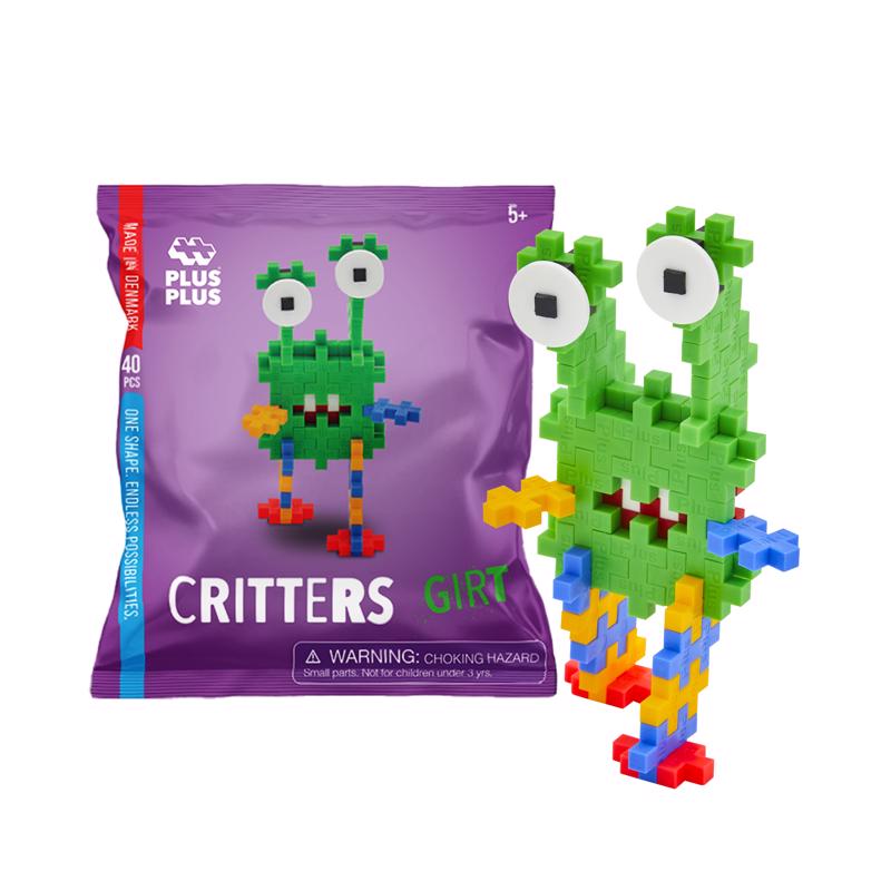 Plus-Plus Critters Monsters Building Toy Multicolored 40 pc, Pack of 48