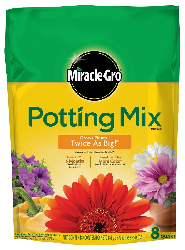 Miracle-Gro 75678300 Potting Mix, 8 qt