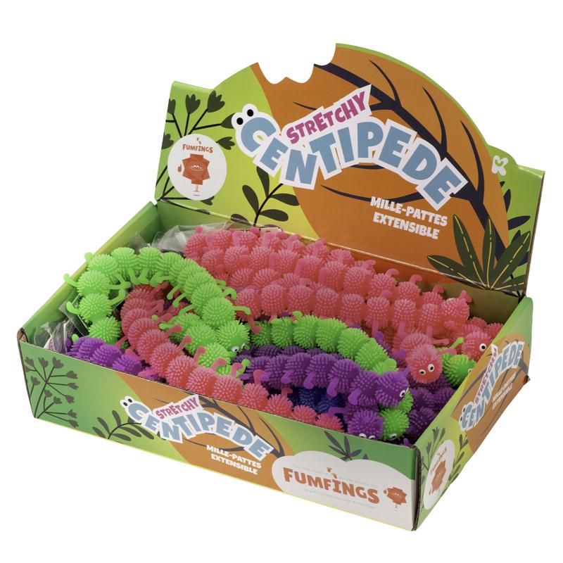 Keycraft Stretchy Centipede Assorted, Pack of 24