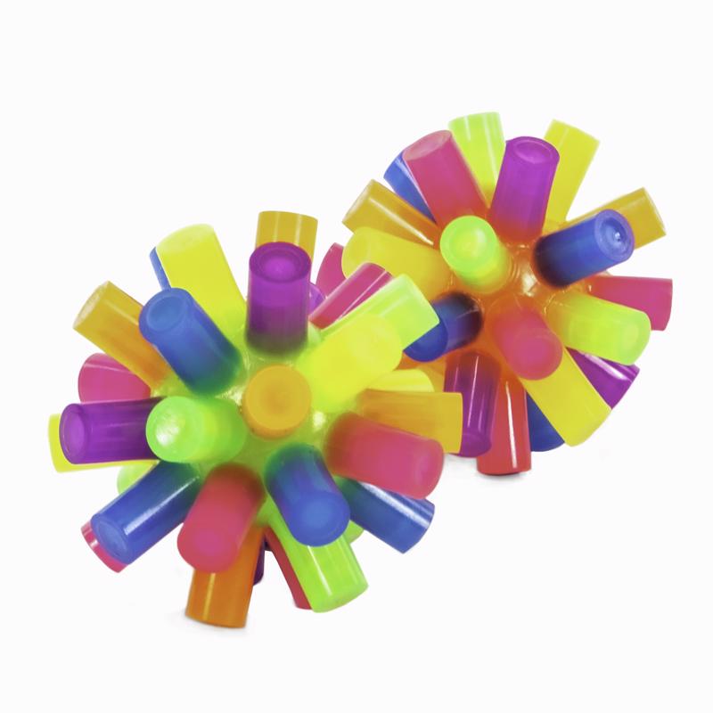 Keycraft Light Up Digit Balls Multicolored, Pack of 12